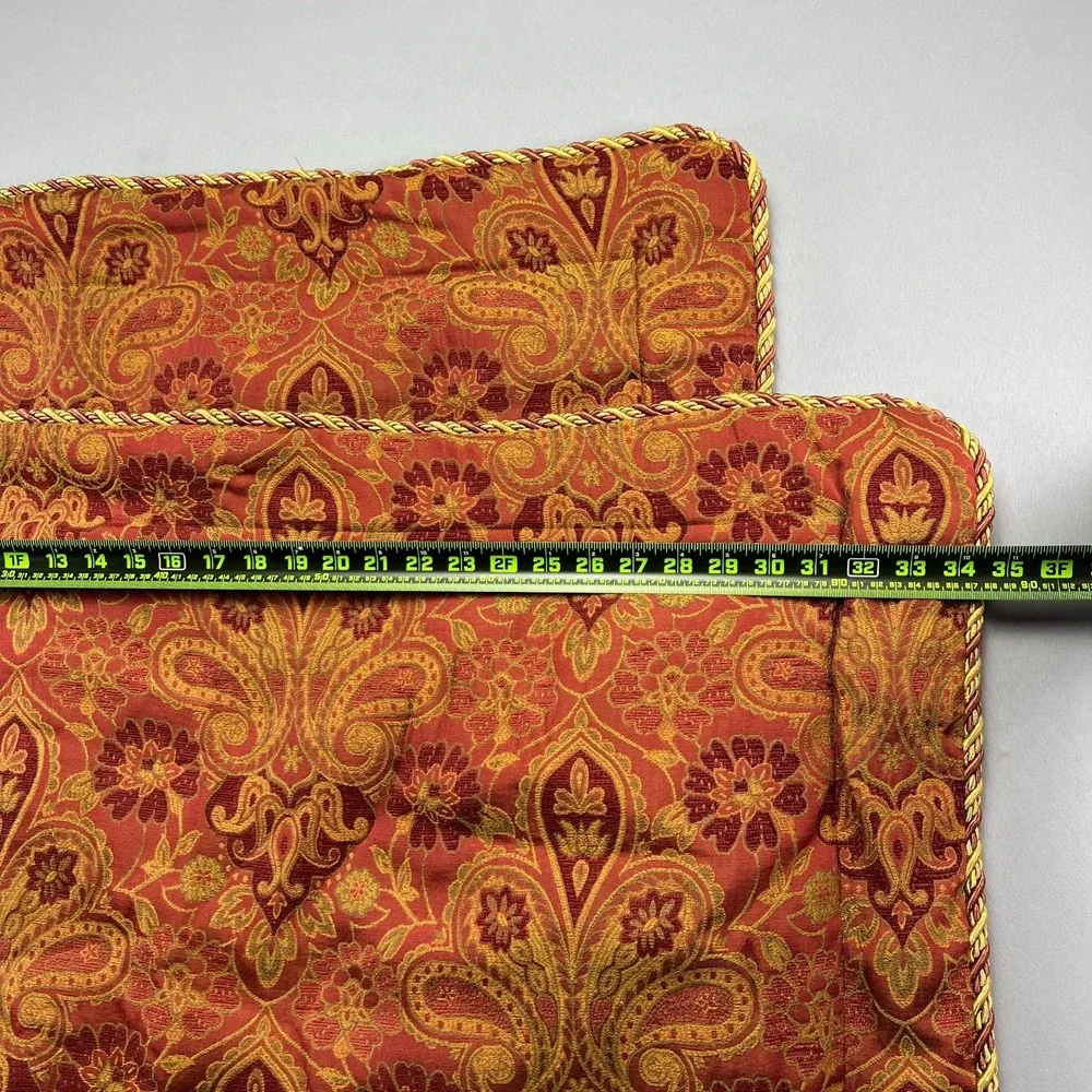 Set Of 2 Divatex Home Fashion Queen Pillow Shams Multicolor Paisley (20
